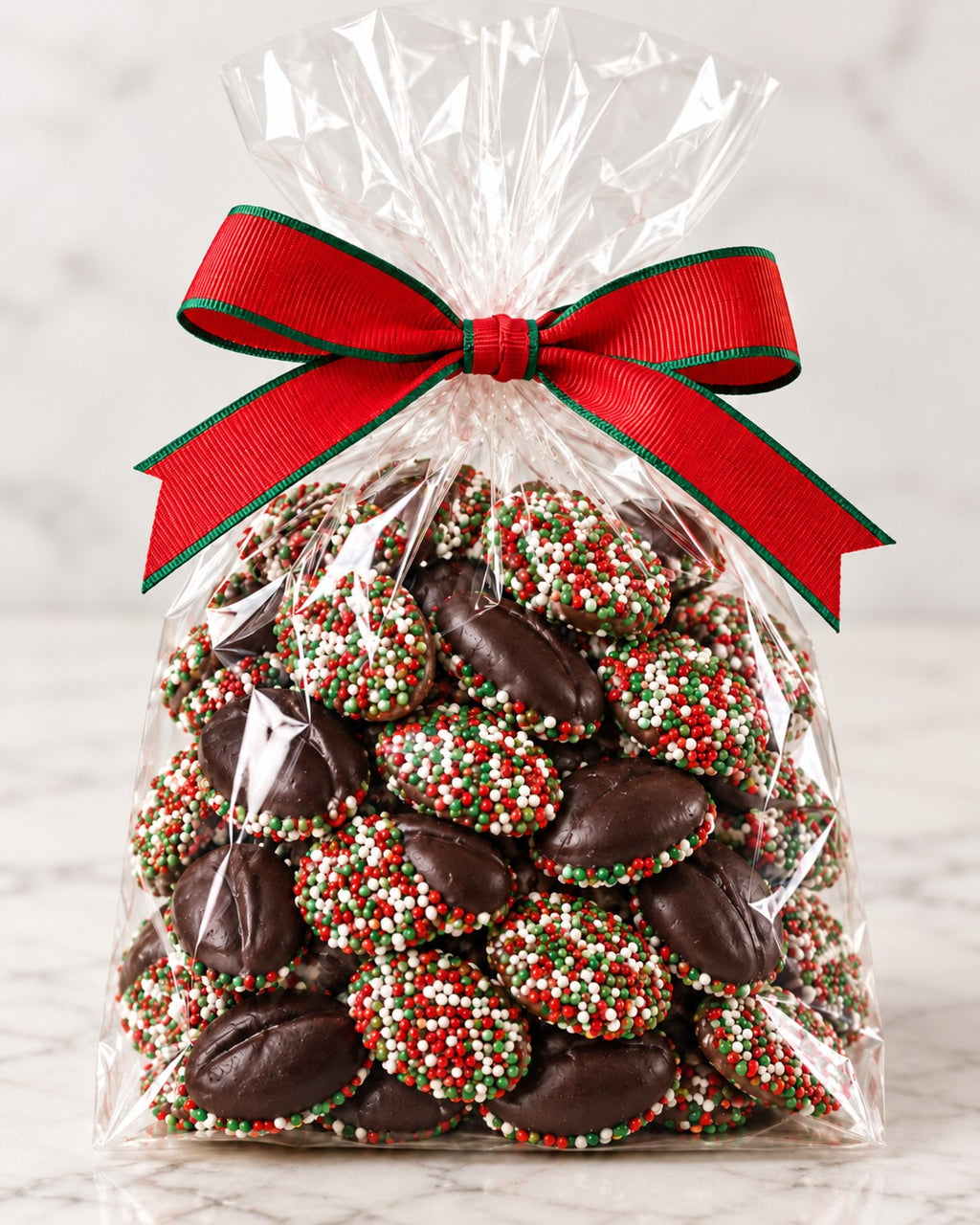 Dark chocolate nonpareils
