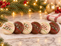 Six chocolate-covered Oreos, milk and white (CT10)