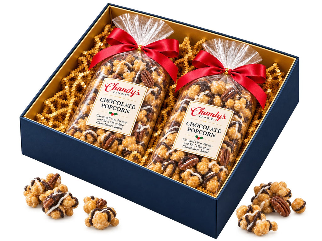 XX Large box: two bags of chocolate popcorn